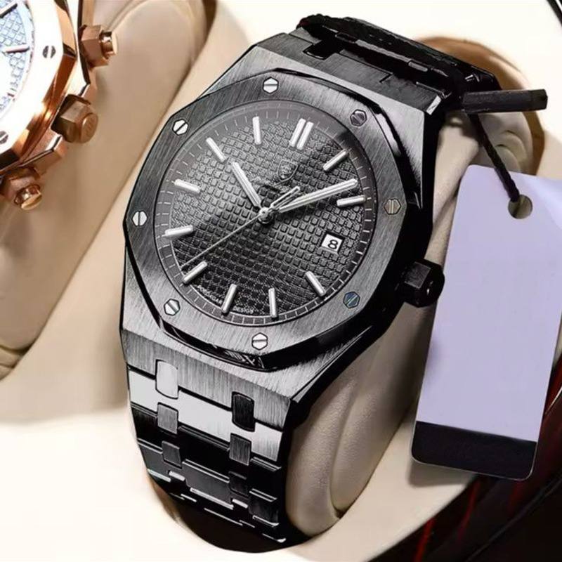 2025 New POEDAGAR 924 Luxury Business Watch For Men Sport Stainless Steel Men Waterproof Luminous Men Watch Quartz