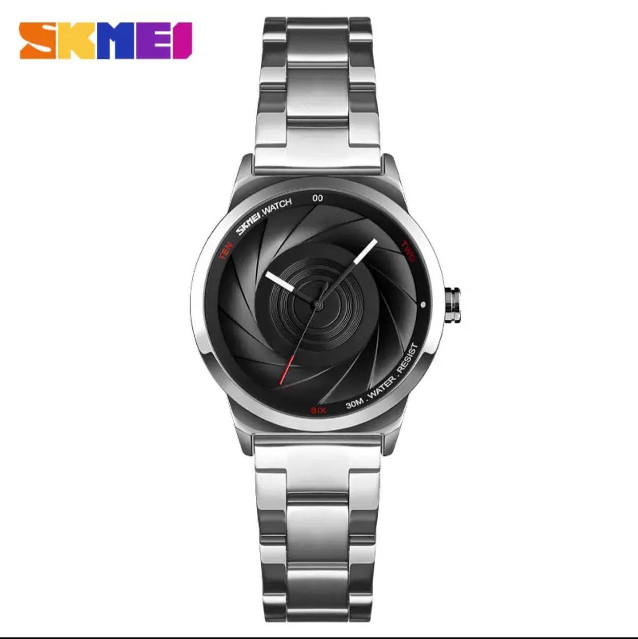 Antique Camera Swirl Dial Skmei 9210 Women Wrist Watch