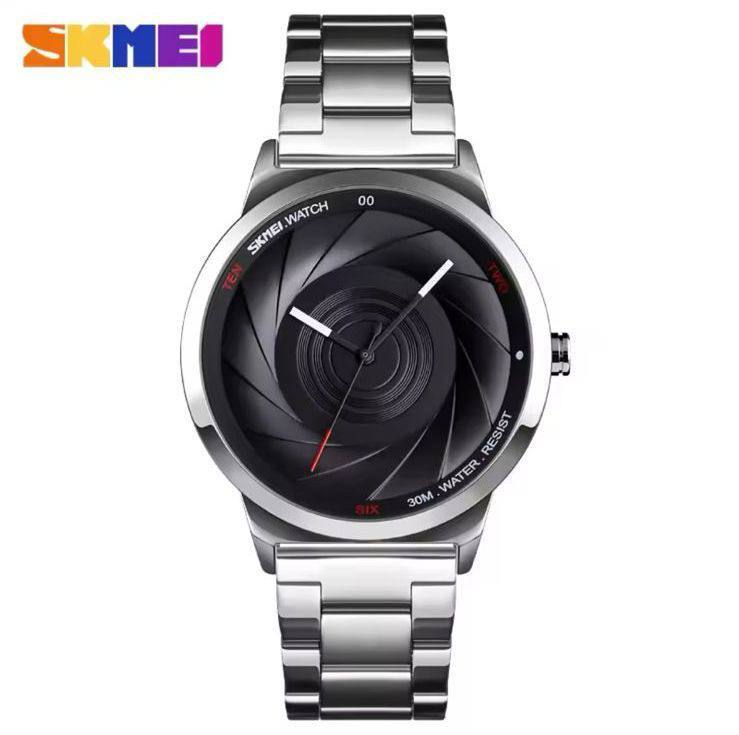 Antique Camera Swirl Dial Skmei 9210 Women Wrist Watch