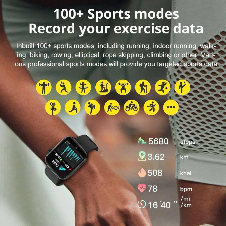 COLMI P71 Calling Smartwatch Health Monitoring IP68 Waterproof Voice Assistant IPS Display Screen Smart Watch Women Men
