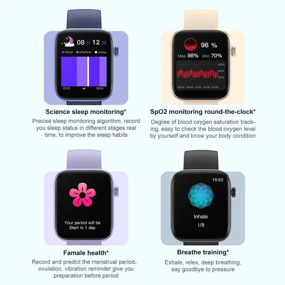 COLMI P71 Calling Smartwatch Health Monitoring IP68 Waterproof Voice Assistant IPS Display Screen Smart Watch Women Men