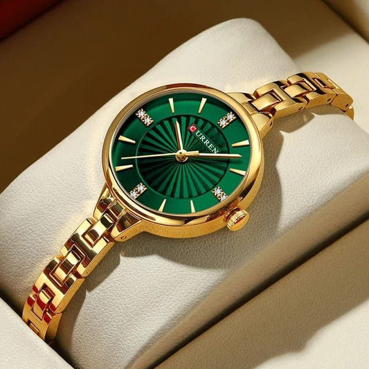 Women Watch Top Brand Luxury CURREN 9097 Lady Girl Wristwatch Elegant Stainless Steel Bracelet Classic Female Clock New 9097
