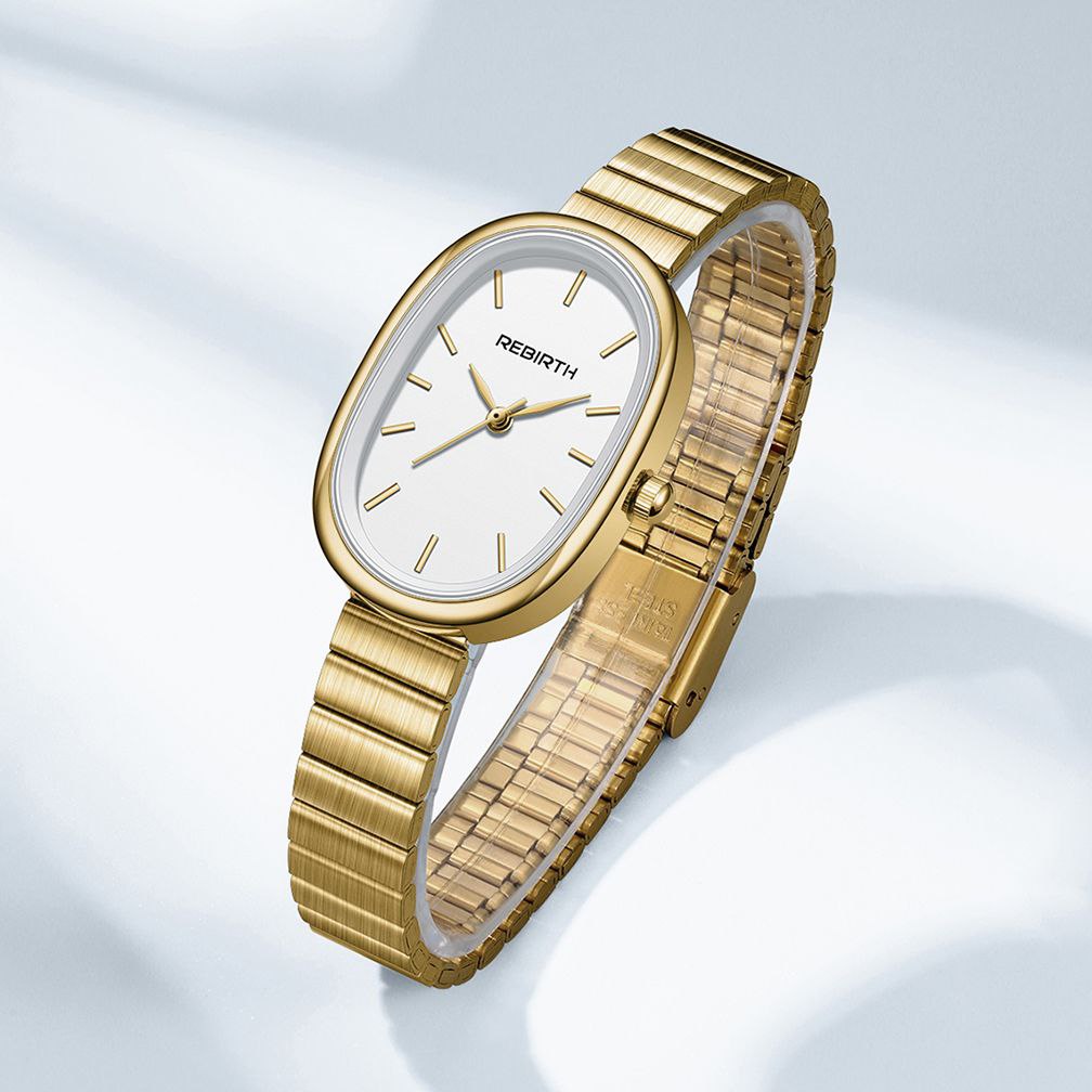 New Fashion Watches Rebirth 2089 Casual Women's Top Brand Japan Quartz Stainless Steel Strap Sports Ladies Clocks Wristwatches