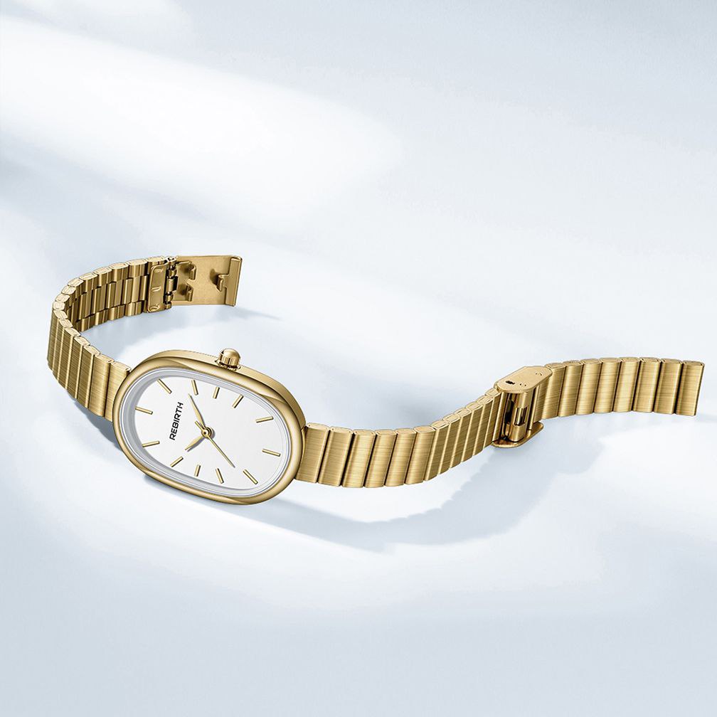 New Fashion Watches Rebirth 2089 Casual Women's Top Brand Japan Quartz Stainless Steel Strap Sports Ladies Clocks Wristwatches
