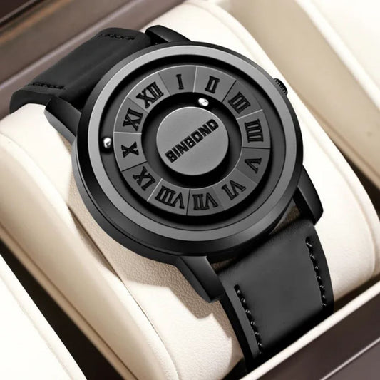 Trend Concept New Personality BINBOND 234 Men's Watch Creative Scrolling Pointer magnetic force Fashion watch for men Waterproof