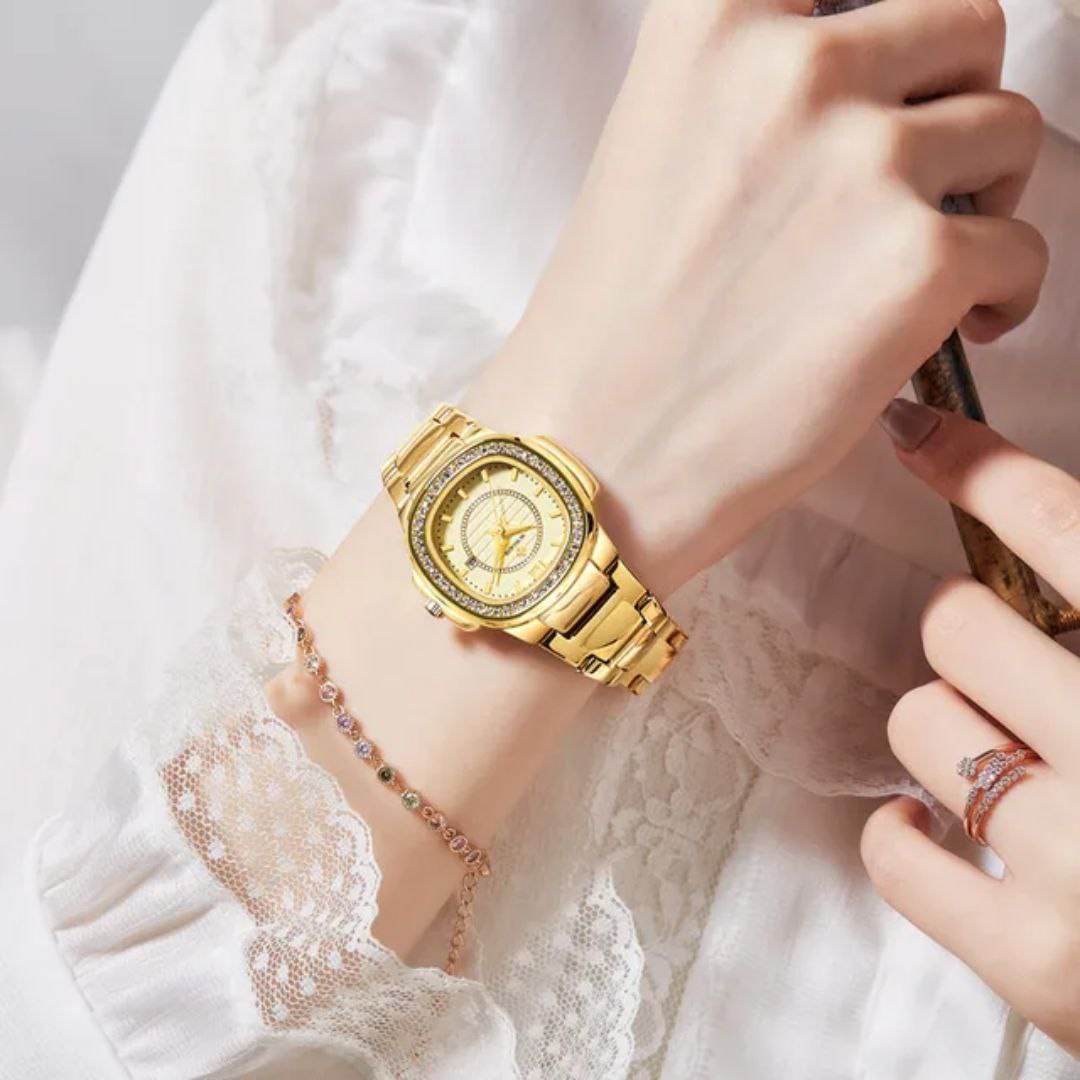 Light luxury Elegant Women Business Casual Quartz Watch Fashion WWOOR 8874 Diamond Stainless Steel Small Style Wristwatches Lady