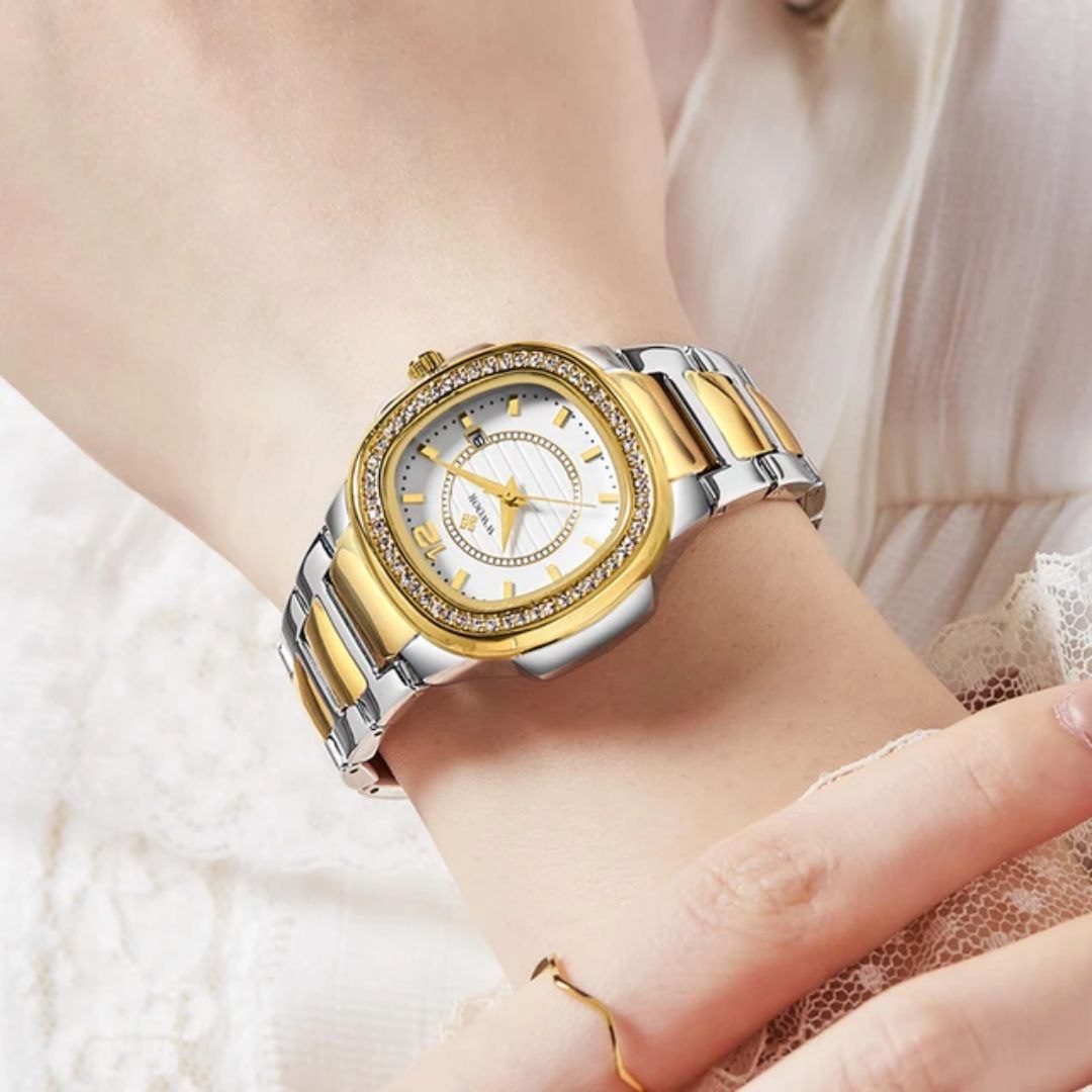 Light luxury Elegant Women Business Casual Quartz Watch Fashion WWOOR 8874 Diamond Stainless Steel Small Style Wristwatches Lady