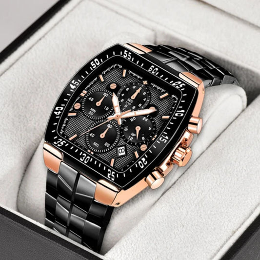 Hot Top year 2025 WWOOR 8836 Mens Watches Business Square Dial Waterproof Wrist Watches Fashion  Quartz Watches for Male