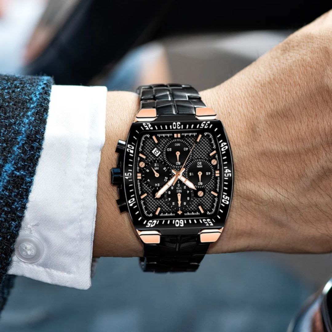 Hot Top year 2025 WWOOR 8836 Mens Watches Business Square Dial Waterproof Wrist Watches Fashion Quartz Watches for Male