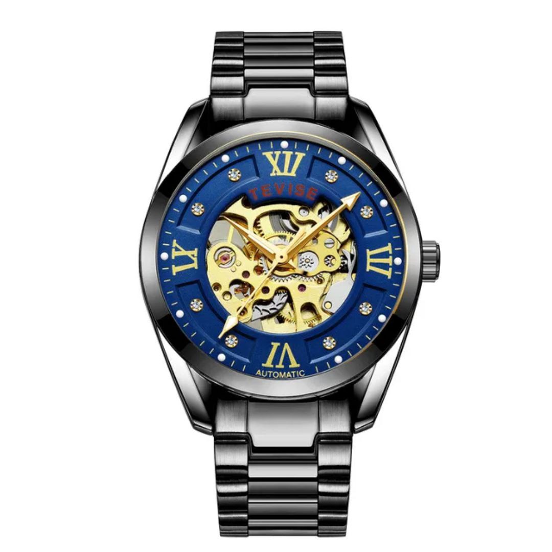 Hollow Out Automatic TEVISE 795D Watch Business Male Luminous Mechanical Visible Movement Watch 3 ATM Waterproof Watch