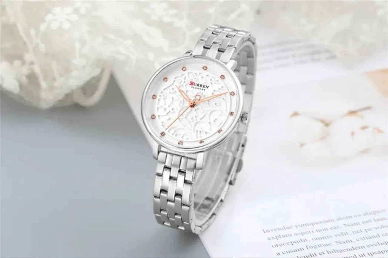 CURREN 9046 2025 NEW Elegant Ladies Wristwatch Stainless Steel Dial Quartz Women's Bracelet curren Watches Classic Female Clock