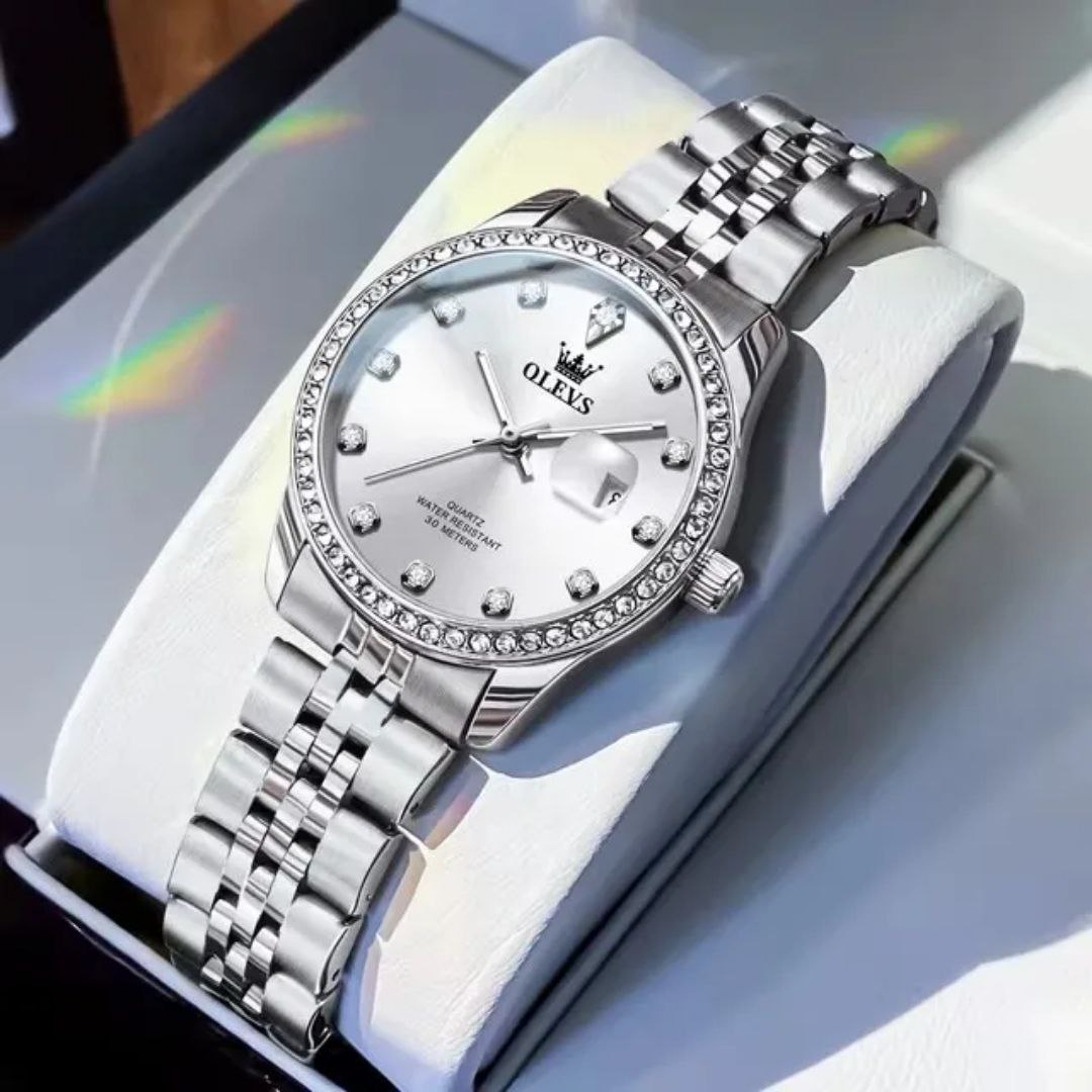Elegant Women's Watch OLEVS 3629 Fashion Classic Waterproof Luminous Stainless Original Calendar Quartz Luxury Women Watches