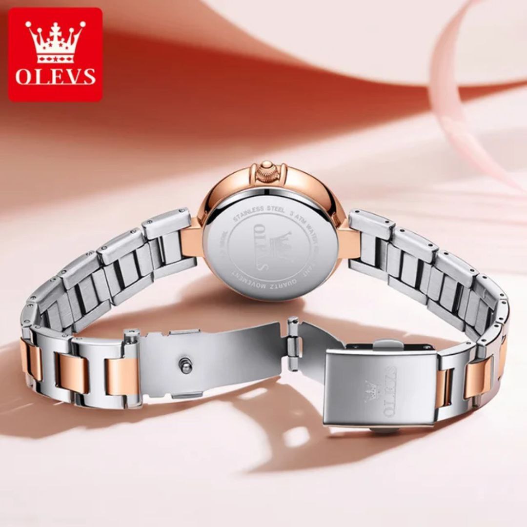 OLEVS 5608 Fashion Light Luxury Original Wristwatch Women's Watches Waterproof Luminous Date Quartz Movement Watches