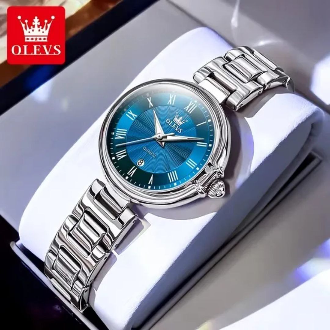 OLEVS 5608 Fashion Light Luxury Original Wristwatch Women's Watches Waterproof Luminous Date Quartz Movement Watches