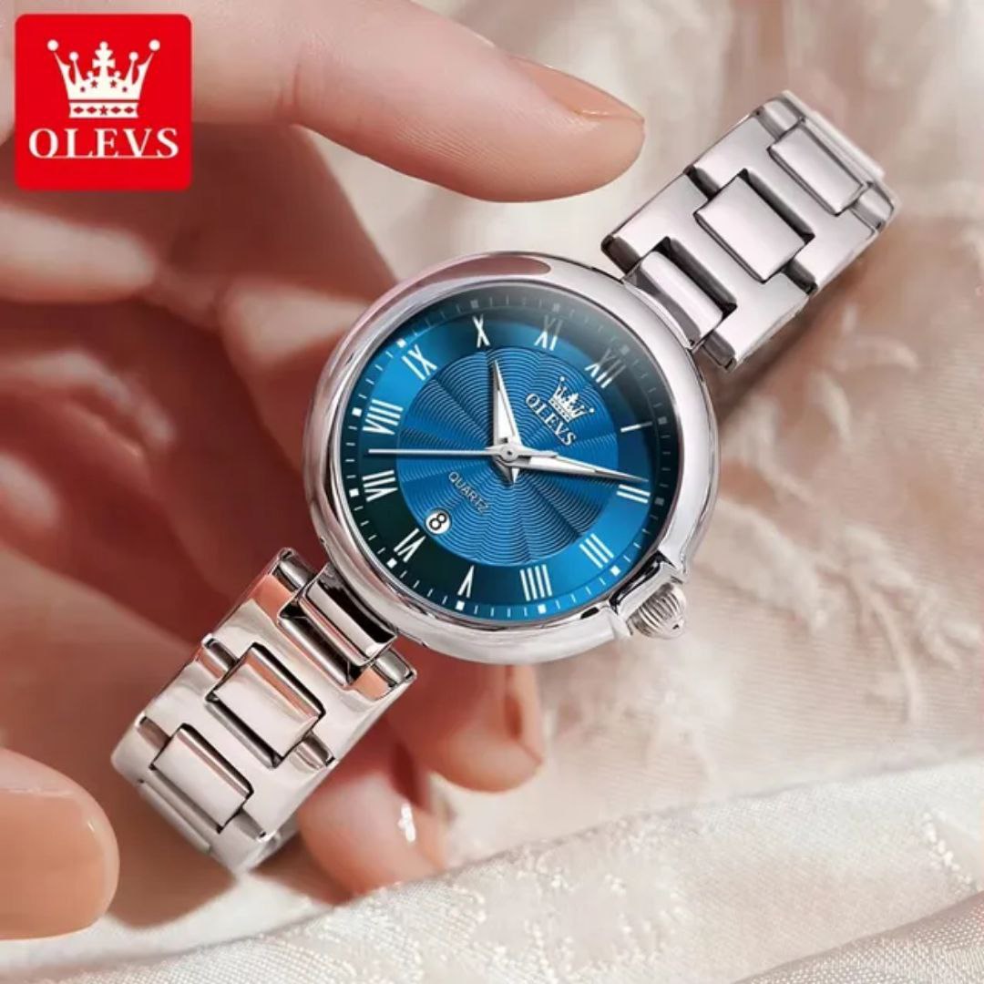 OLEVS 5608 Fashion Light Luxury Original Wristwatch Women's Watches Waterproof Luminous Date Quartz Movement Watches