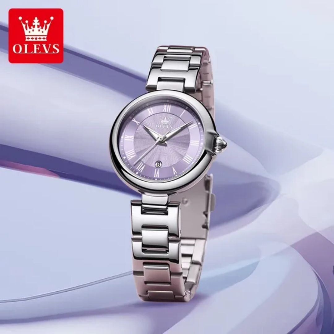OLEVS 5608 Fashion Light Luxury Original Wristwatch Women's Watches Waterproof Luminous Date Quartz Movement Watches