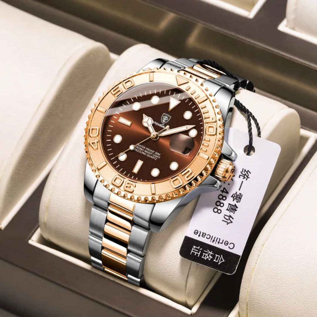 Watch for Men POEDAGAR 680 Luxury Luminous Rotate Case Bezel Fashion Hot Sale Quartz watch