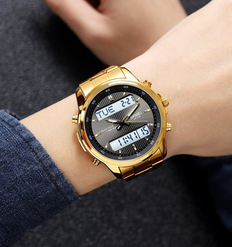 Analog Digital Dual Display Watches SKMEI 2049 OEM Watch for Men