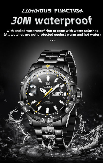Hot Selling OLEVS Watch 5560 High Quality Quartz Movement Men's Watch Fashion Luminous Hands Week Date 30M Waterproof Watches