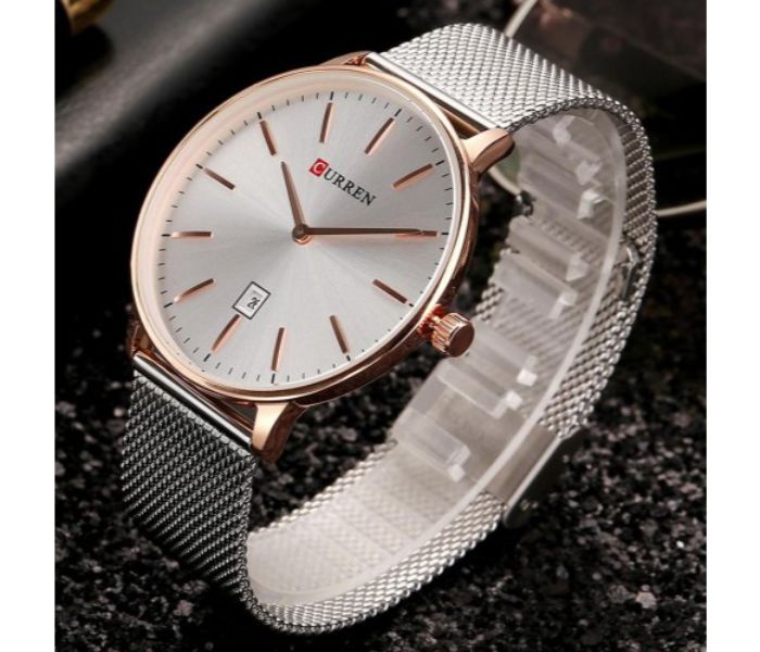 2025 Hot Sale Curren 8302 3ATM Water Resistant Casual Man Quartz Wrist Watches with Stainless Steel Mesh Band