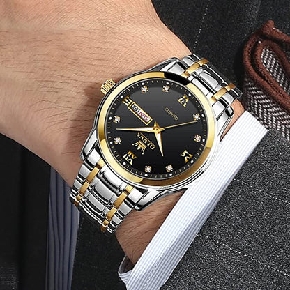Luxury Hot Selling olevs 8691  Water Resistant   stainless steel straps  wrist Men's quartz watches