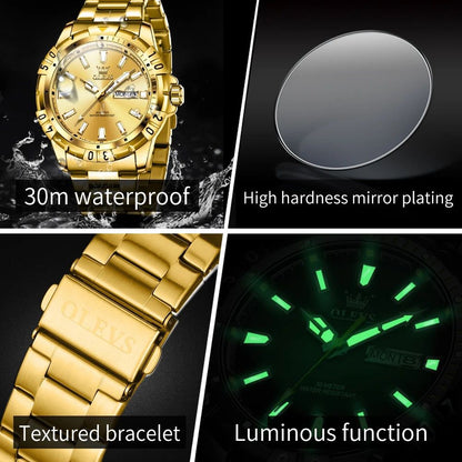 Hot Selling OLEVS Watch 5560 High Quality Quartz Movement Men's Watch Fashion Luminous Hands Week Date 30M Waterproof Watches
