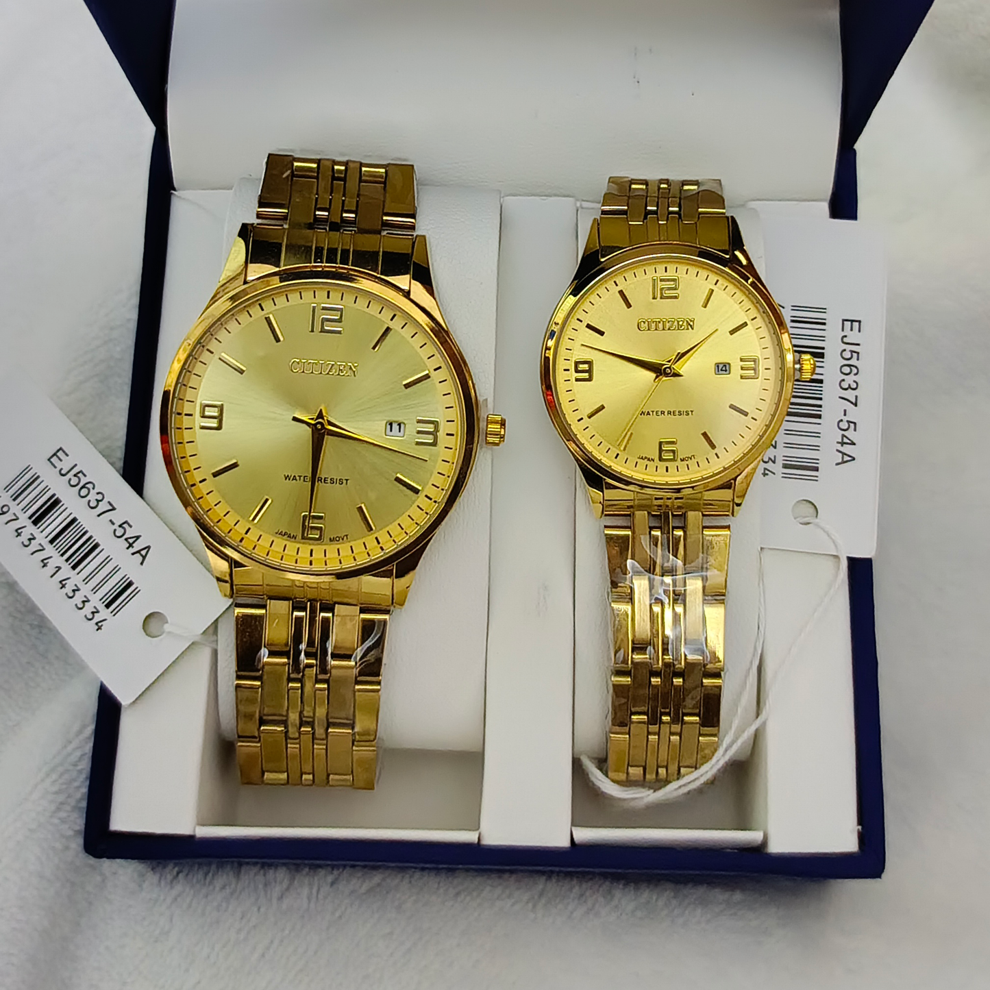Couple Watches Premium Valentine Gift Set Women Citizen Men Clock
