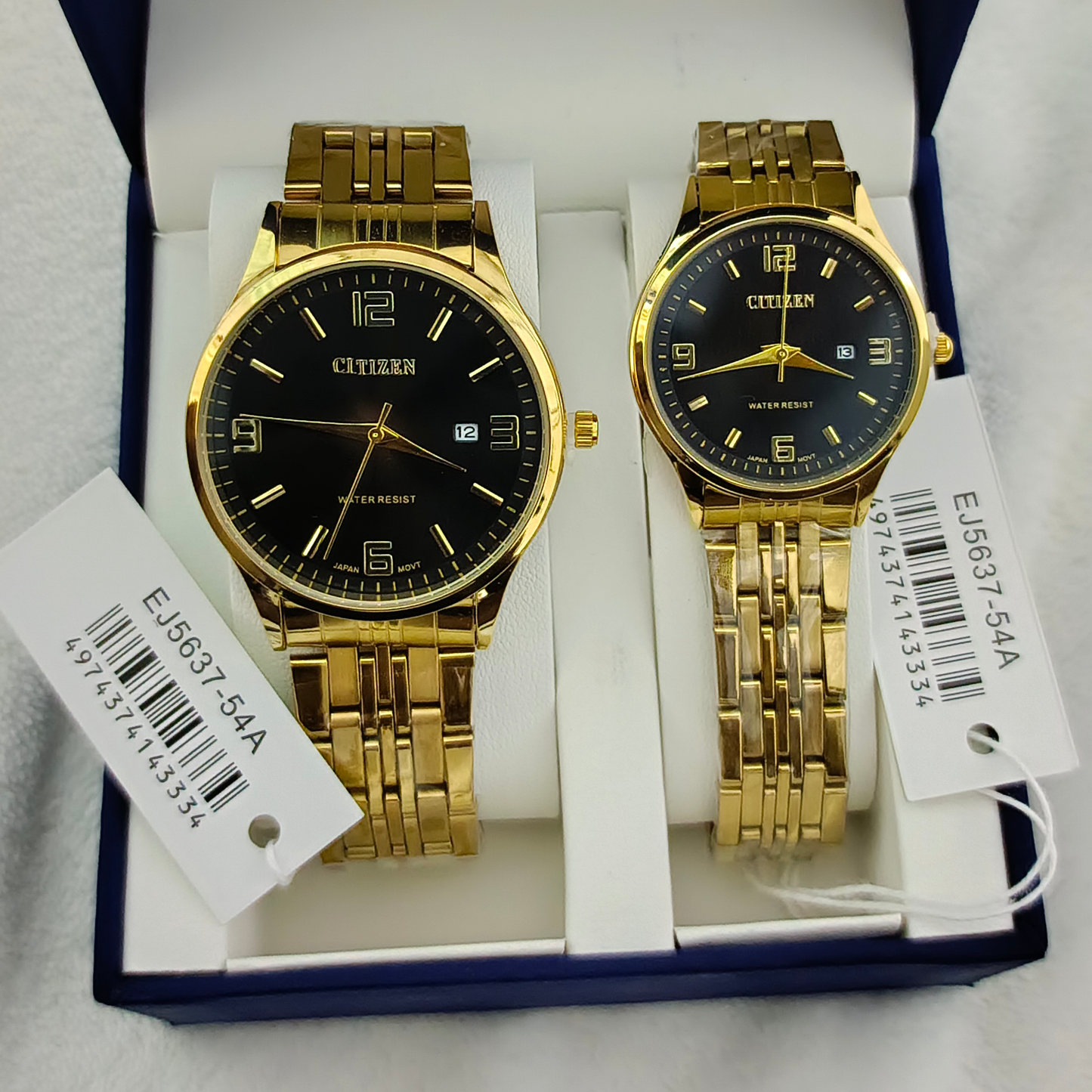 Couple Watches Premium Valentine Gift Set Women Citizen Men Clock