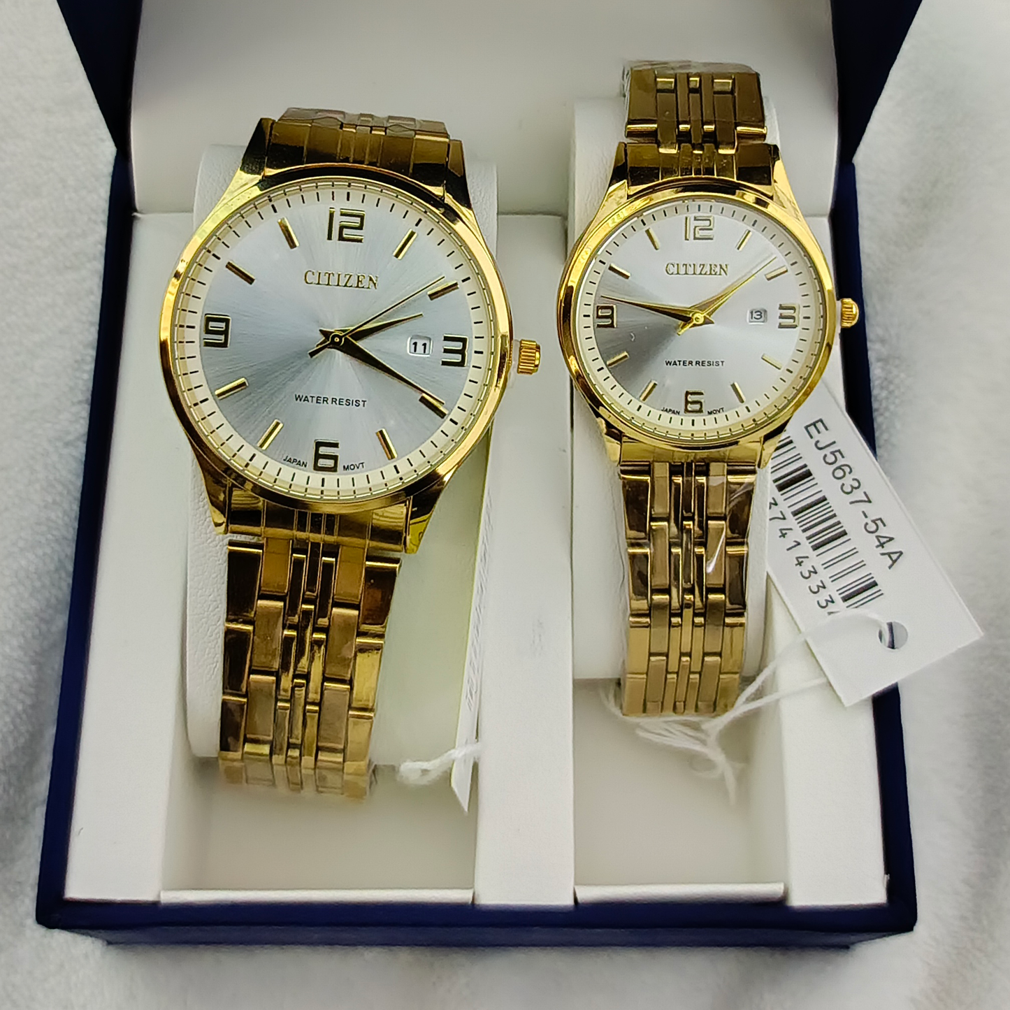 Couple Watches Premium Valentine Gift Set Women Citizen Men Clock