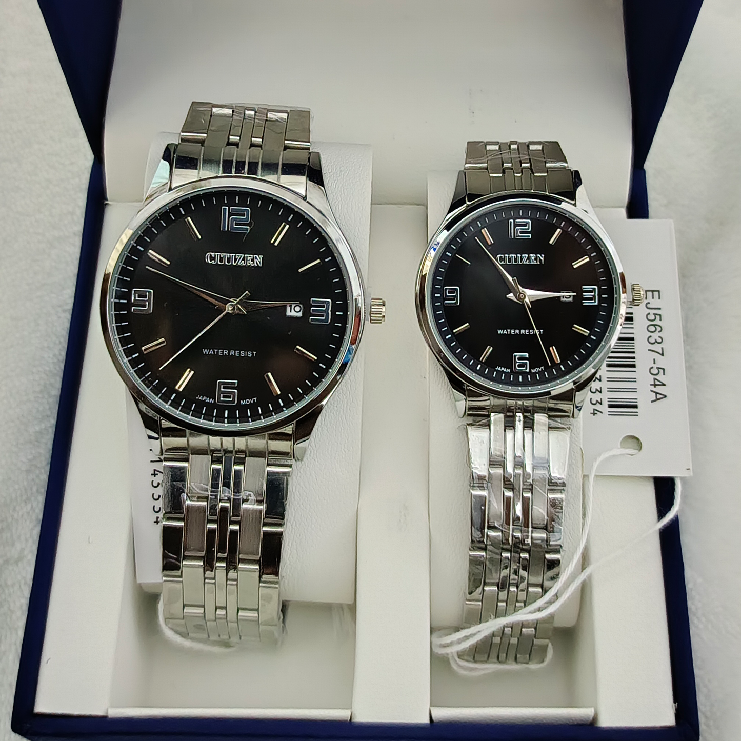 Couple Watches Premium Valentine Gift Set Women Citizen Men Clock