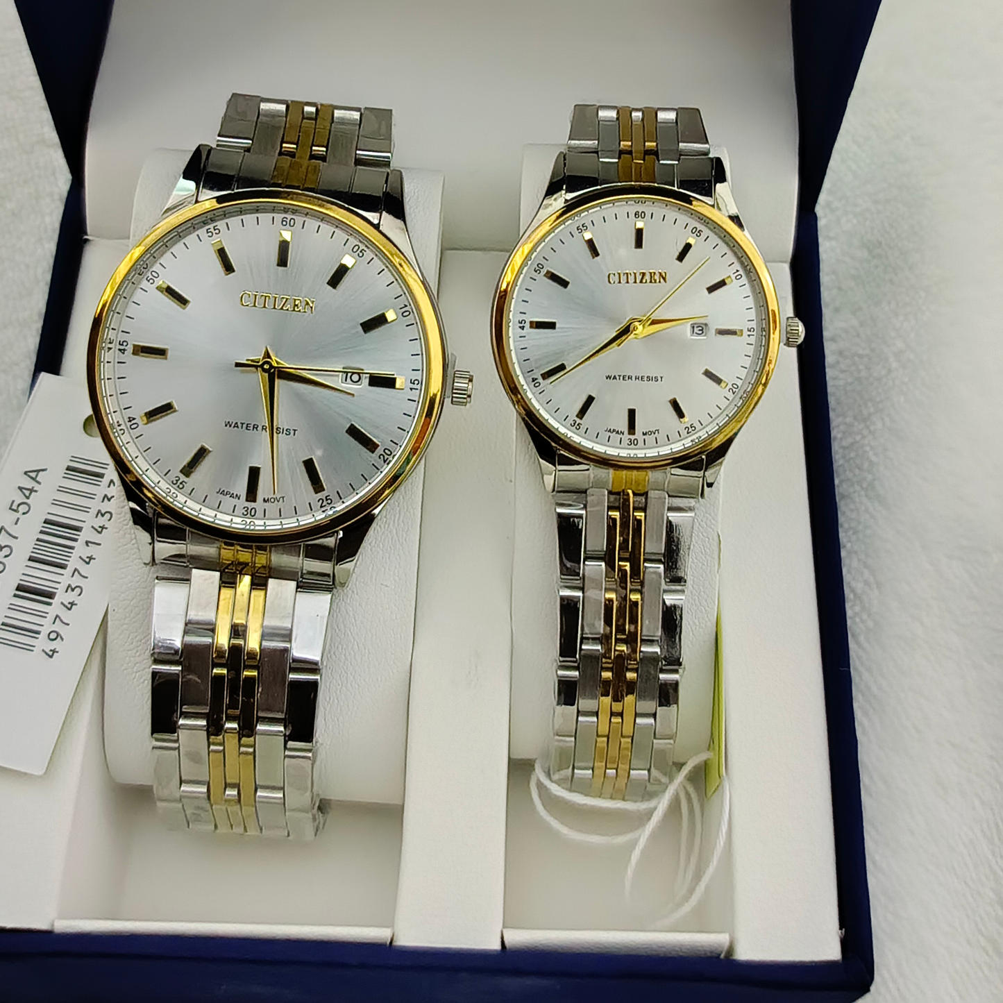 Couple Watches Premium Valentine Gift Set Women Citizen Men Clock