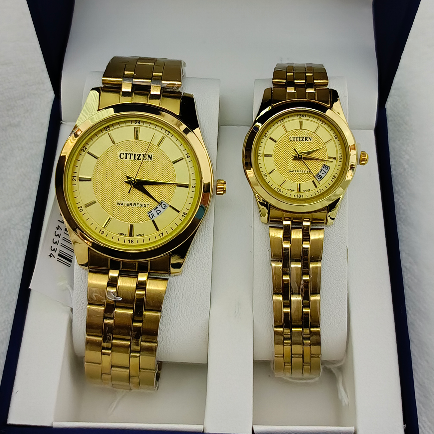 Couple Watches Premium Valentine Gift Set Women Citizen Men Clock