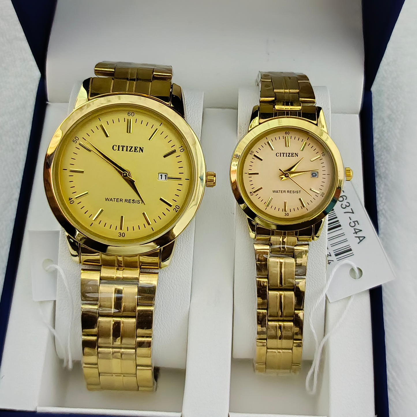 Couple Watches Premium Valentine Gift Set Women Citizen Men Clock