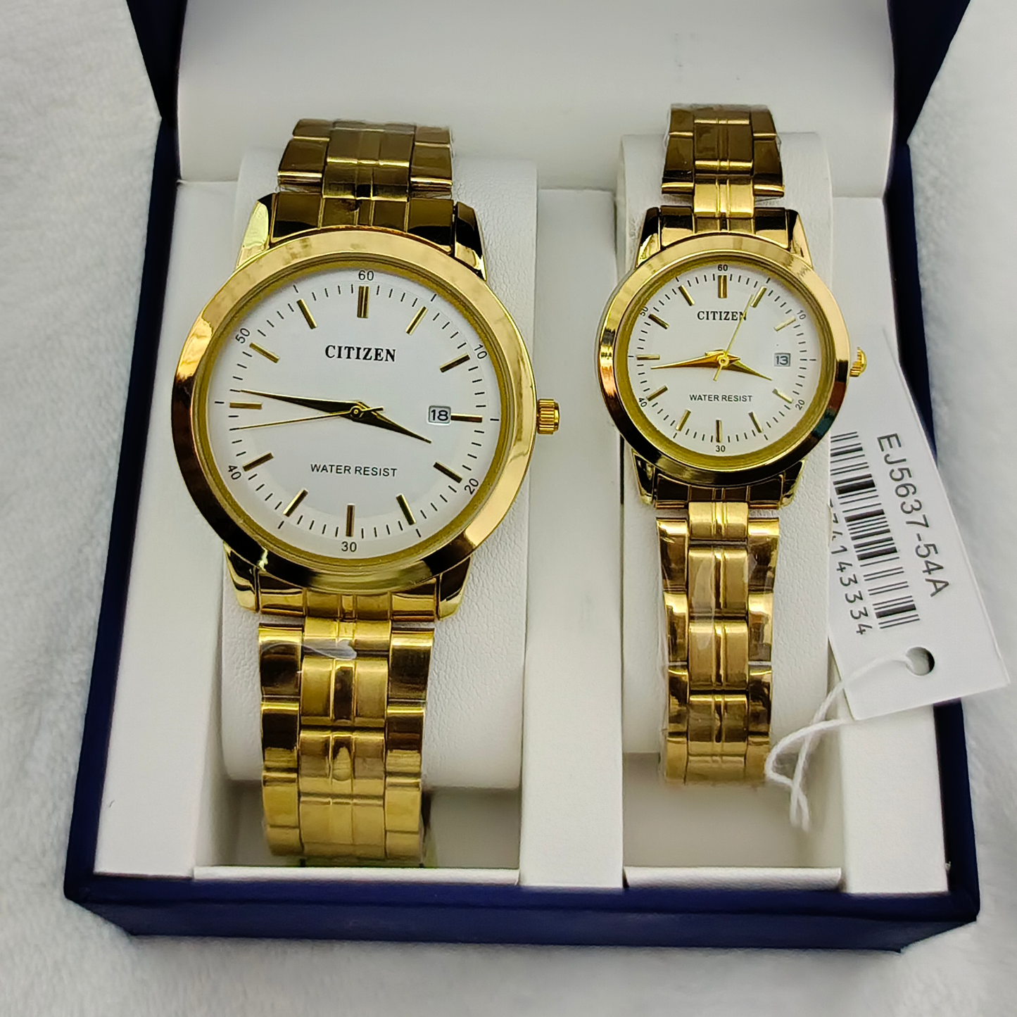 Couple Watches Premium Valentine Gift Set Women Citizen Men Clock