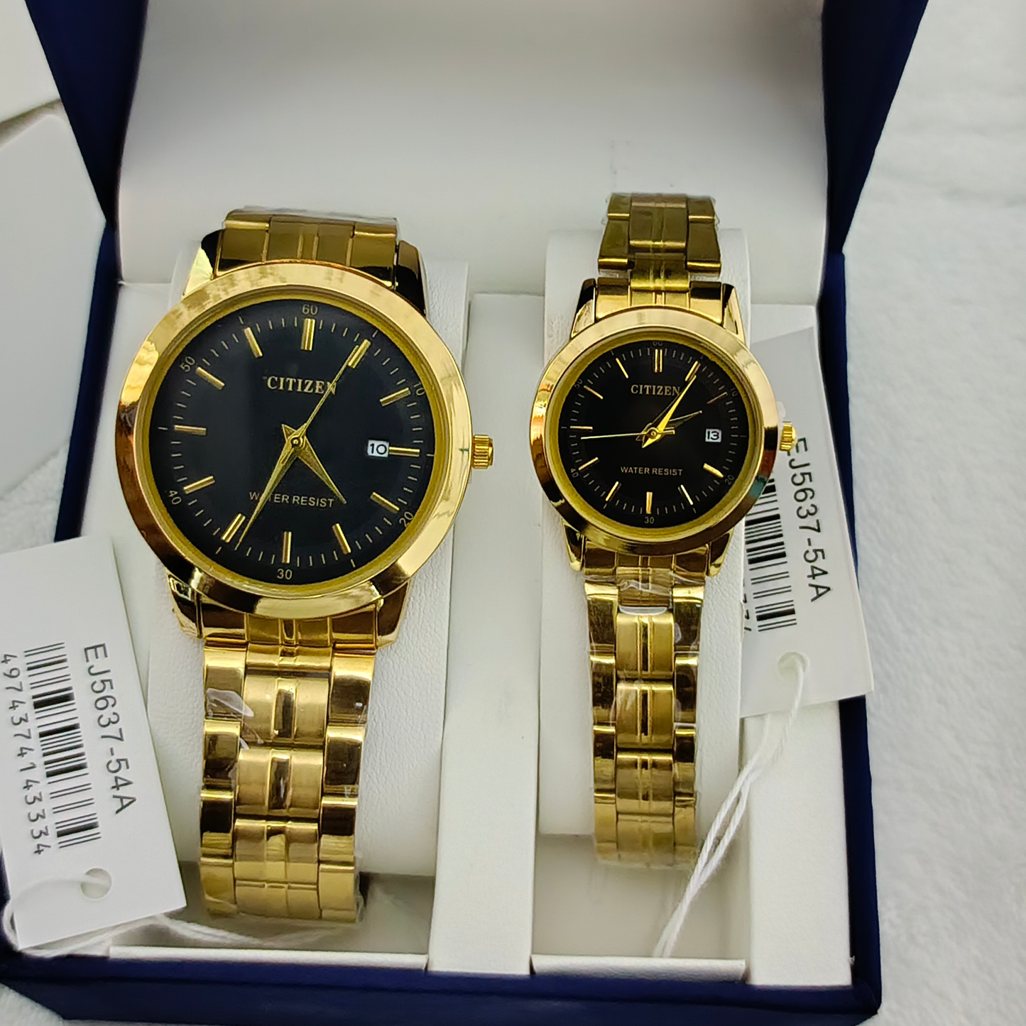 Couple Watches Premium Valentine Gift Set Women Citizen Men Clock
