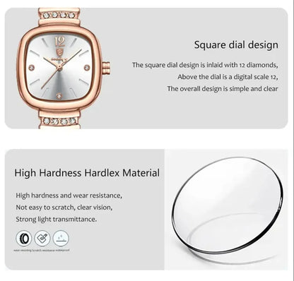 Poedagar 710 High Quality Stainless Steel Watch Strap Top Brand Waterproof Quartz Women's Wrist Watches Casual Sport Watch For Girls