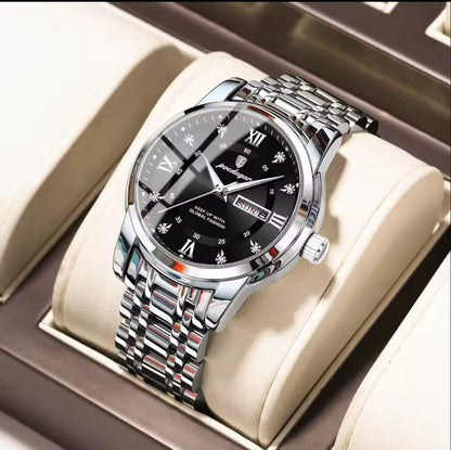 POEDAGAR Luxury Man Watch High Quality Waterproof  Luminous Men's Wristwatch  Men Quartz Watches Casual 936