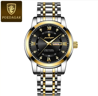 POEDAGAR Luxury Man Watch High Quality Waterproof  Luminous Men's Wristwatch  Men Quartz Watches Casual 936