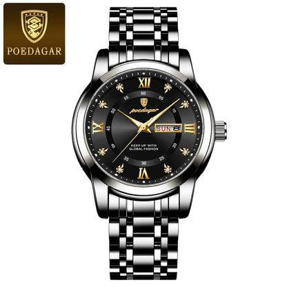 POEDAGAR Luxury Man Watch High Quality Waterproof  Luminous Men's Wristwatch  Men Quartz Watches Casual 936