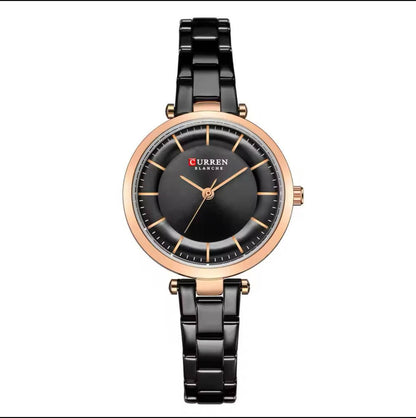CURREN 9054 Top Brand Women Watch Fine Gift for Girls Mesh Stainless Steel Quartz Watches Women Clock Female