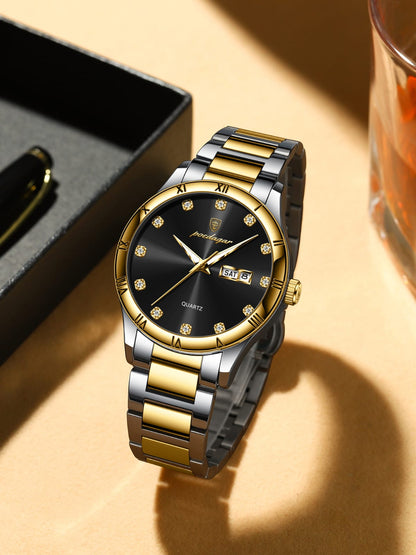 POEDAGAR 883 Luxury Men Business Top Brand Man Wristwatch High Quality Waterproof Luminous Date Week Quartz Men's Watches