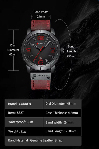 Top Brand Luxury Sports CURREN 8327 Men's Quartz Wrist Watch