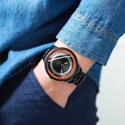 SANDA 1041 Mens Watches Top Brand Luxury Unique Design Fashion Watch Waterproof Quartz Watch for Men Black Clock