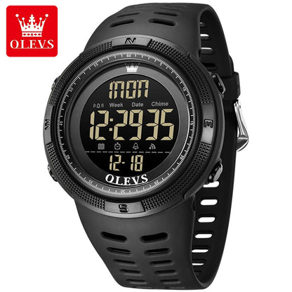 Olevs 1109 Sport Fashion Outdoor Digit Time LED Light Watch 5bar Water-resistance