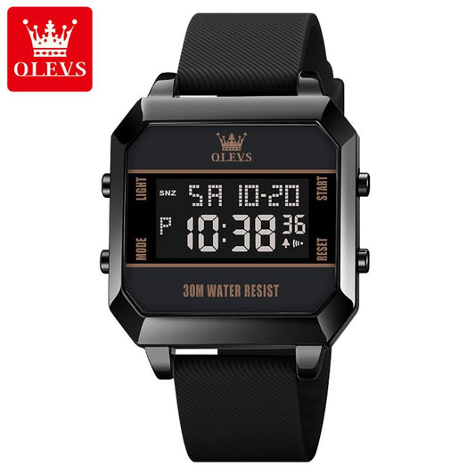 OLEVS 1103 New Arrival Men Digital Watches 3ATM Waterproof Sport Watch Fashion Dual Time Wrist Multi Functional Digital Watch