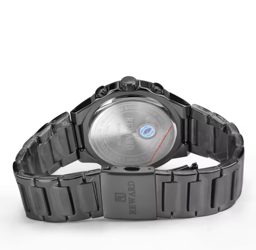 REWARD RD81967M Multi-function Men's Quartz Watch Business Style Steel Strap Waterproof Male Wristwatch Gift