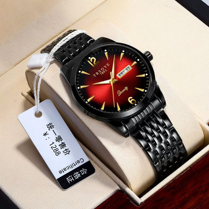 Fashion TRSOYE TRS068 Top Brand Men Watch Luxury Wrist Quartz Luminous Hands Steel