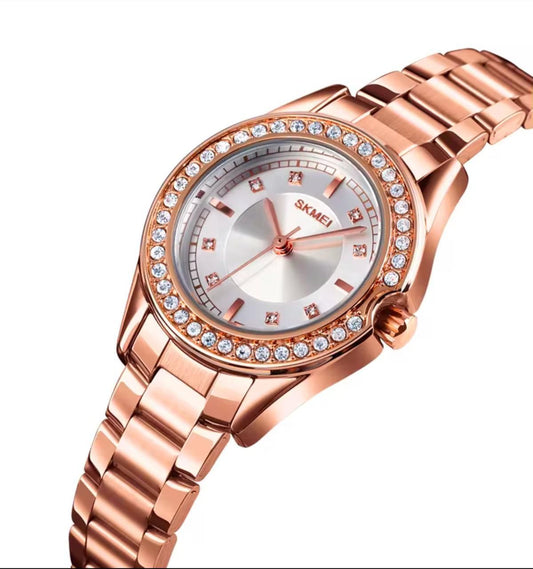SKMEI 1534 Women Watches High Quality Brand Wristwatch Women's Diamond Waterproof Business Watch Women's Quartz Watch