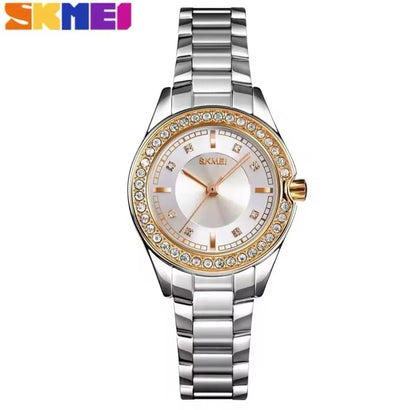 SKMEI 1534 Women Watches High Quality Brand Wristwatch Women's Diamond Waterproof Business Watch Women's Quartz Watch