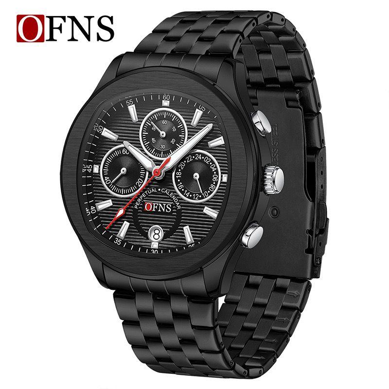OFNS 8019 Fashion Casual Men Watch High Quality Waterproof Timing Code Men's Watch Men's Quartz Watches Casual Clock